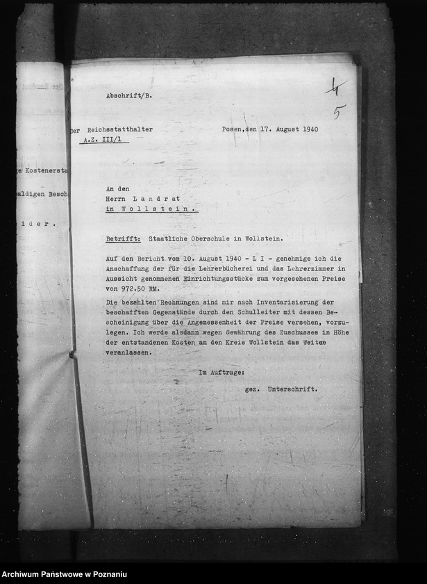 Obraz 9 z jednostki "Einrichtung der Oberschulen"