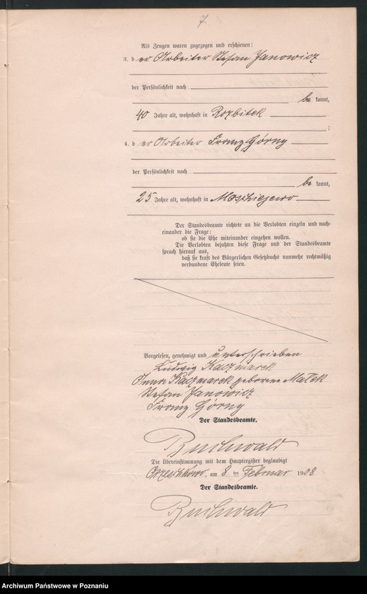 Obraz 9 z jednostki "Heirats-Neben-Register"