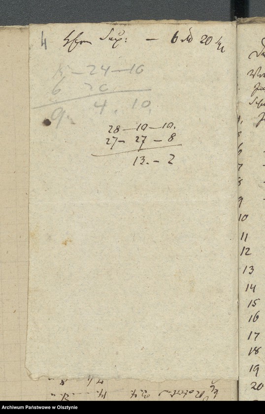 image.from.unit.number "Decem Consignations zur Jahres Rechnung der Kirche zu Rhein"