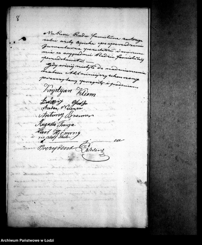 Obraz 12 z jednostki "Akta tyczące się ustanowienia opieki nad nieletnim Reinholdem Klemm po zmarłej Alwinie z Kurtzów Klemm pozostałym synem"
