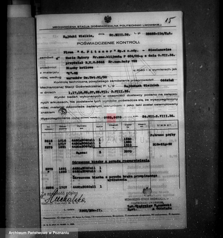 Obraz 19 z jednostki "Stomil Spółka Akcyjna Fabryka opon i dętek Poznań nr woj. 6763"