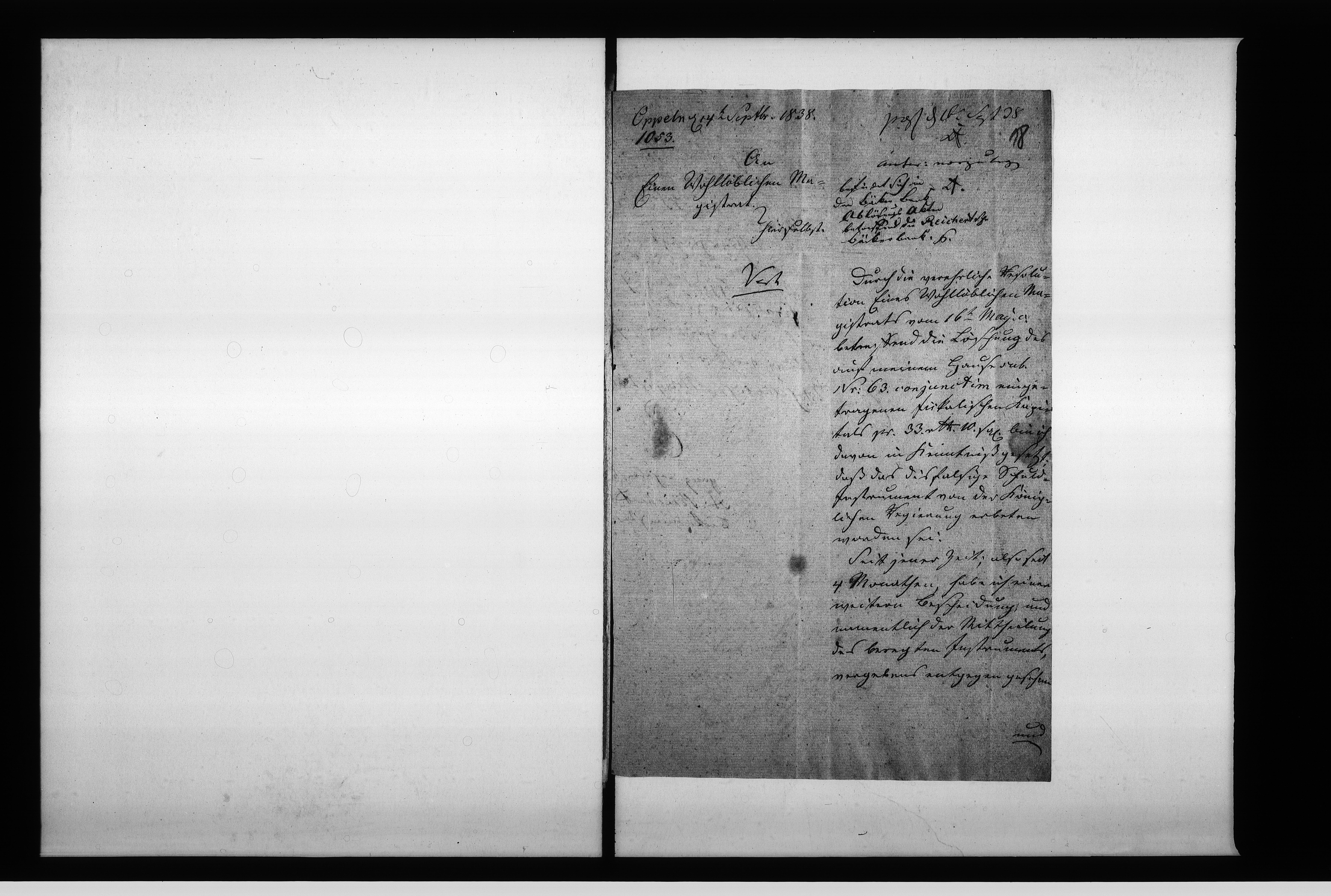 Obraz 18 z jednostki "Acta des Magistrats zu Oppeln betreffend: die Ablösung der Bäckerbankgerechtigkeit der Adalbert Reichertschen Erben sub Nro 9"