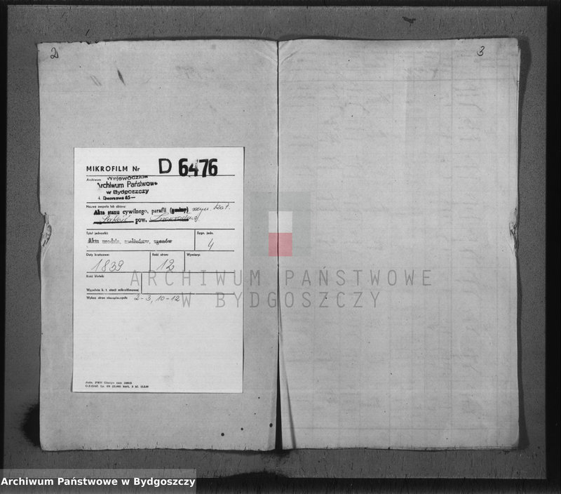 Obraz 3 z jednostki "Liber Duplicatus Baptisatorum Ecclesiae Parochialis Pacostensis ex villis sitis in Districtu Szubiniensi"