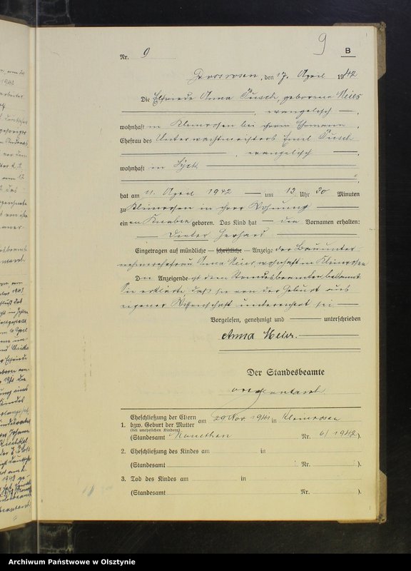 image.from.unit.number "Geburtenbuch Nr 1 - 18,1 - 23,1 - 19 i 1 - 2"