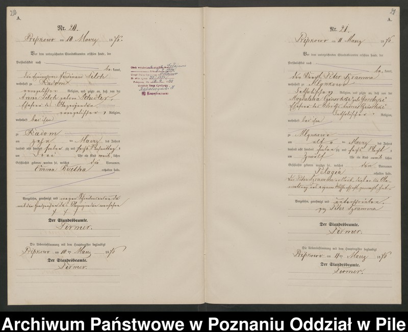 Obraz 13 z jednostki "Księga urodzeń"