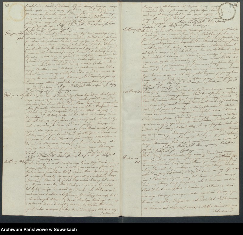 image.from.unit.number "Akta zeszłych gminy puńskiey od dnia 1 stycznia do ostatniego grudnia 1824 roku"