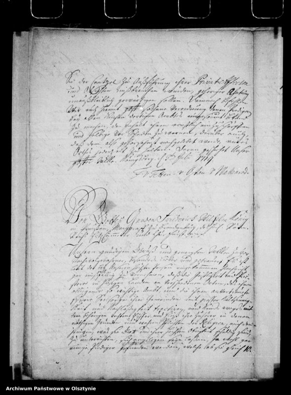 image.from.unit.number "Copien von 3 Rescripte über Strafen für Überschreitung der Zeitdauer von 1 Stunde für Predigt Gesang und Gebet und für unanständige und injuriöse Expressionen von der Kanzel"