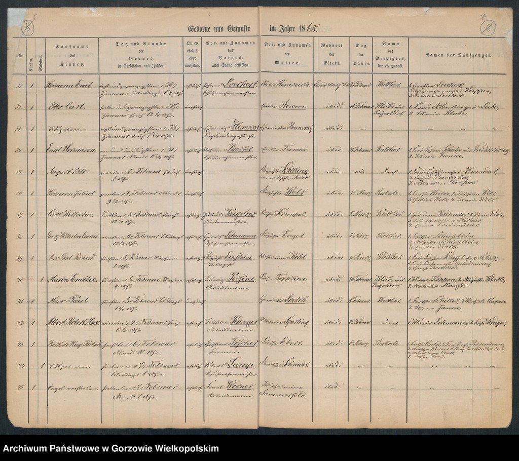 image.from.unit.number "Duplikate der Hauptkirche zu Landsberg an der Warthe (zawiera także księgę zgonów Konkordien, reformirte und Militair Kirchen Gemeinde z 1868 r.)"