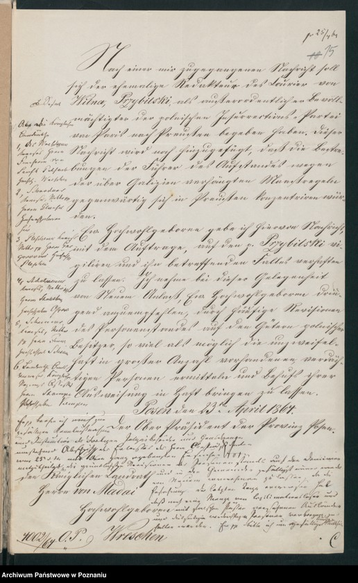 Obraz 18 z jednostki "Signalements pp. /imienne spisy powstańców 1863/4 dla landrata von Madaia/."