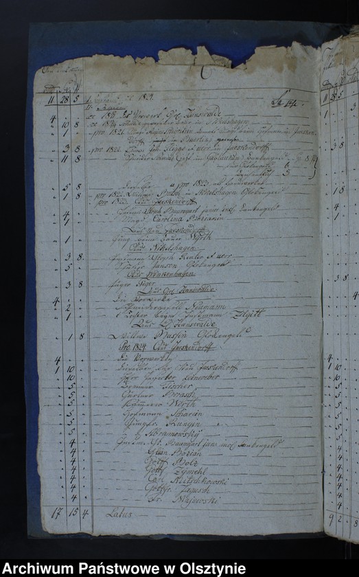 image.from.unit.number "Jahr Rechnung aller Einnahme und Ausgabe der Jäskendorffschen Kirche"