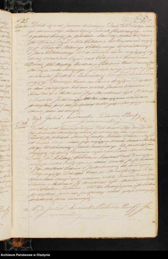 image.from.unit.number "Duplikat Parafii Janowieckiej Składający się z 3-ch Oddziałow to jest z Akt Urodzeń, Zejść i Zaślubień z Roku 1850"