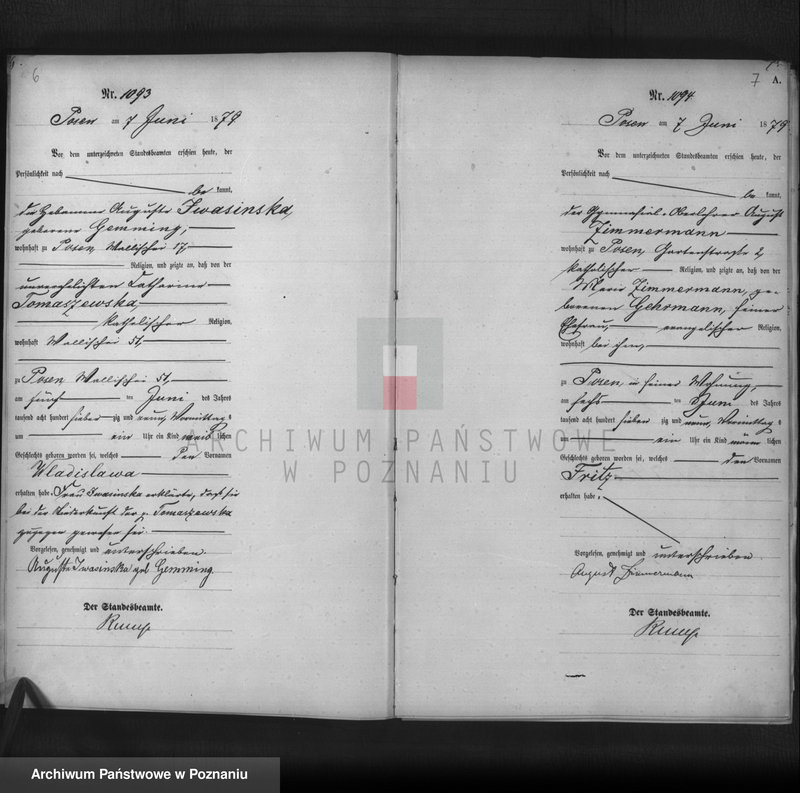 Obraz 5 z jednostki "Księga urodzeń t. III"
