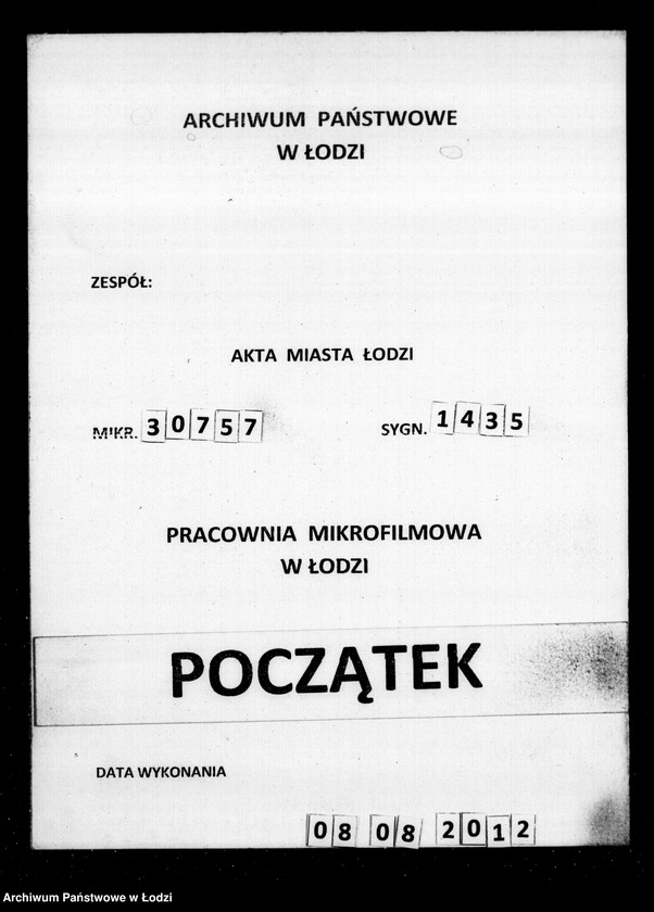 Obraz 1 z jednostki "Akta tyczące się ustanowienia opieki nad nieletnimi Kunegundą Malarczyk i Marianie Zalewskim po zmarłej Agnieszcze z Malarczyków Zalewskiej"