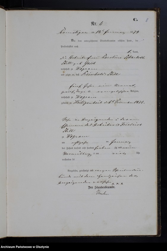 image.from.unit.number "Sterbe-Haupt-Register Nr 1 - 84"