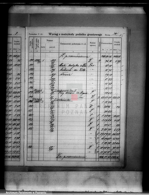 Obraz 19 z jednostki "Wyciąg z matrykuły podatku gruntowego gromady Liszkowo"