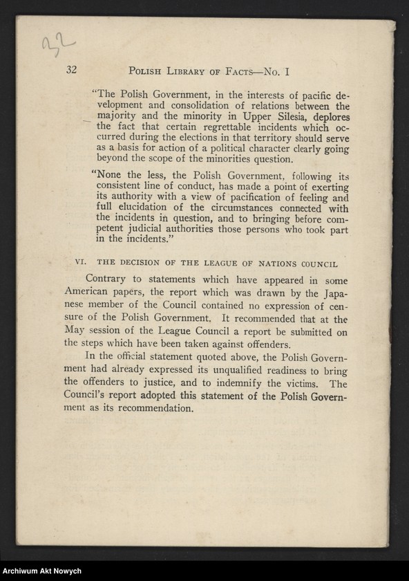 image.from.unit.number "American Polish Chamber of Commerce and Industry in the United States, Inc.; Załączniki: 1) Polish Library of Facts, No. I. Polish-German Relations; N.Y. 1931 (broszura); 2) Program przyjęcia na cześć I. J. Paderewskiego, 18 V 1932 (druk); L.1"