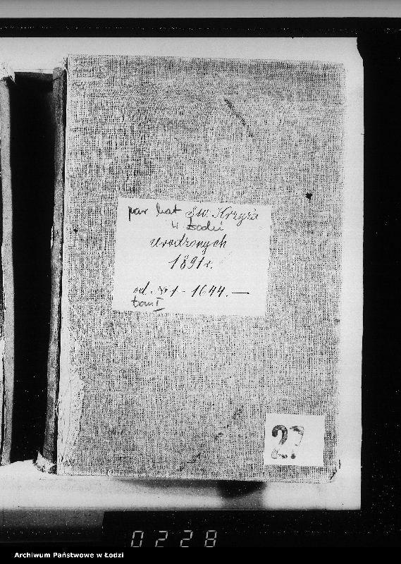 Obraz 4 z jednostki "Akta urodzeń tom I"