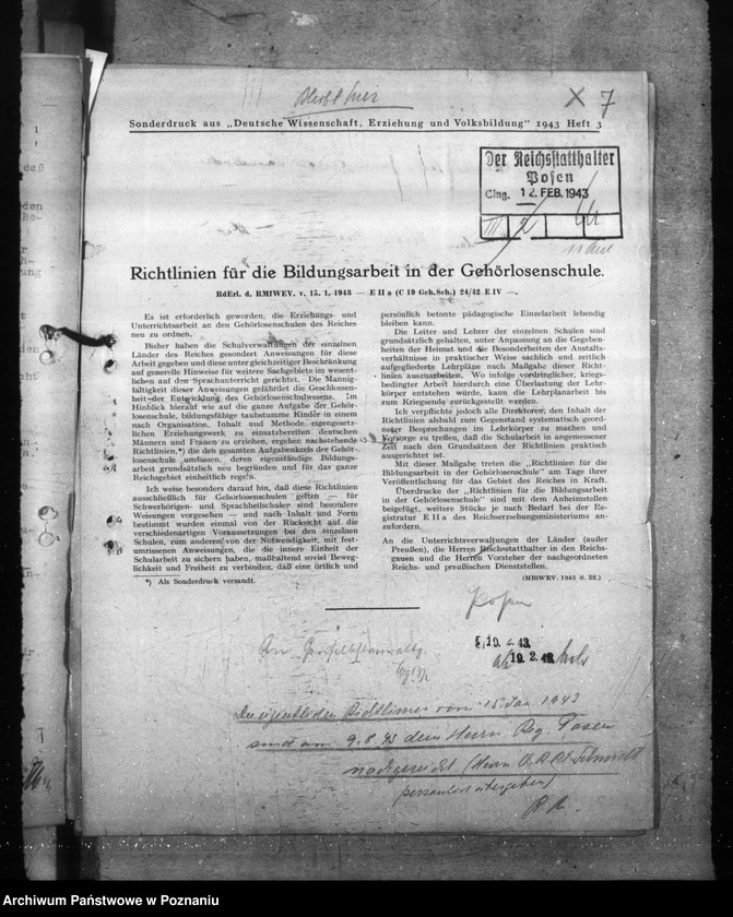 Obraz 11 z jednostki "Blinden- und Gehörlosen- Unterricht. Hilfsschulen. Hebammenvorschule"