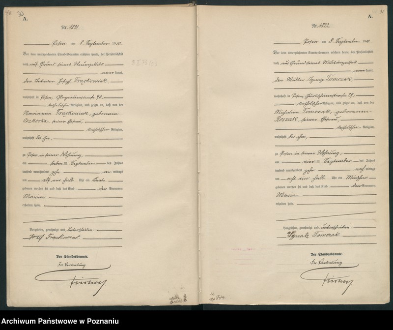 Obraz 18 z jednostki "Księga miejscowa urodzeń tom IV [Rejestr główny urodzeń]"