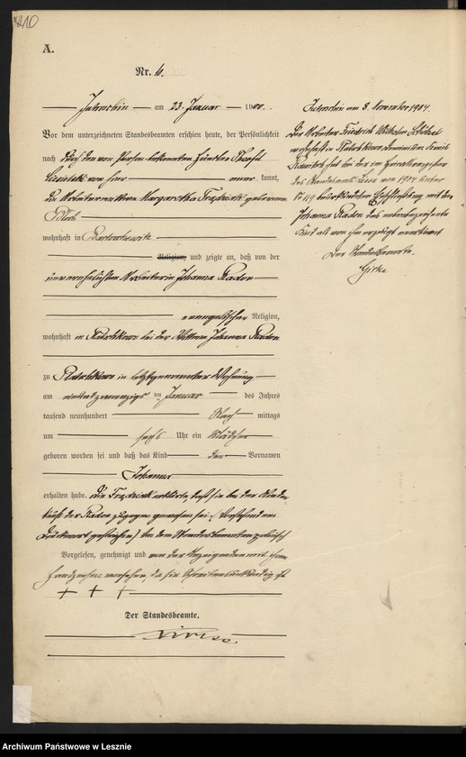 Obraz 13 z jednostki "[Księga urodzeń]"