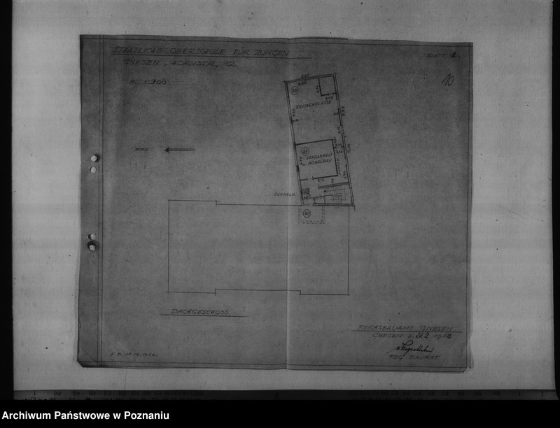Obraz 14 z jednostki "Lagepläne verschiedener Schulgebäude"