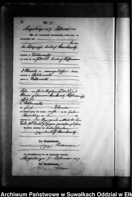 image.from.unit.number "Sterbe-Neben-Register des Preussischen Standes-Amtes Kehlen Kreis Angerburg"