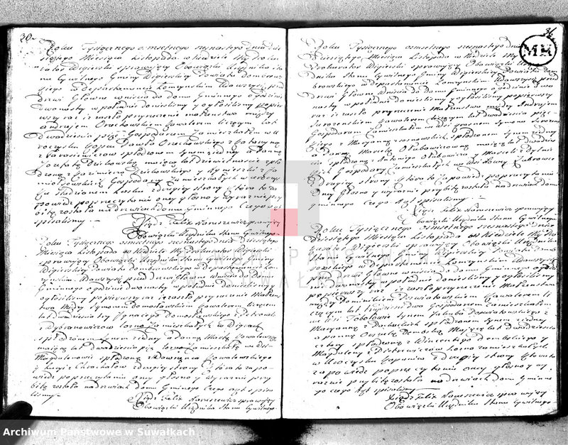 Obraz 18 z jednostki "Akta małżeństwa gminy wigierskiey od 1-go stycznia 1816 do dnia ostatniego grudnia w tymże roku 1816"
