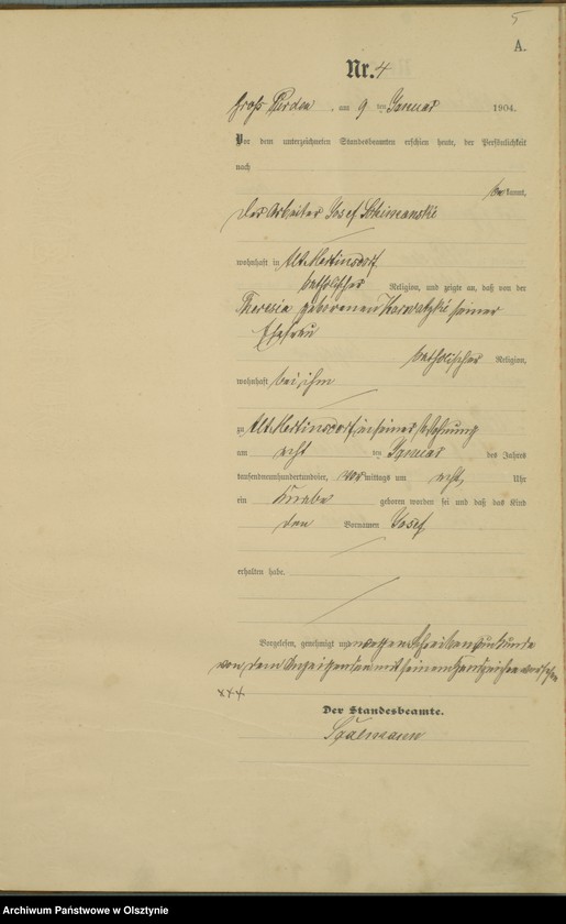 image.from.unit.number "Geburts-Haupt-Register Nr 1 - 65"