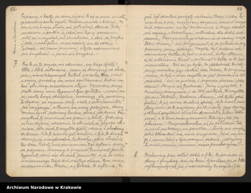 Obraz 4 z kolekcji "Wydane drukiem. Edycje źródłowe materiałów archiwalnych z zasobu ANK. cz.1; Dzienniki frontowe Kazimierza Filara z lat 1915-1918."