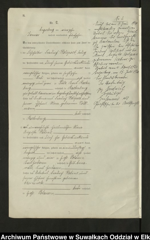 image.from.unit.number "B2. Heirats-Register (Neben-Register) Standesamt Angerburg"