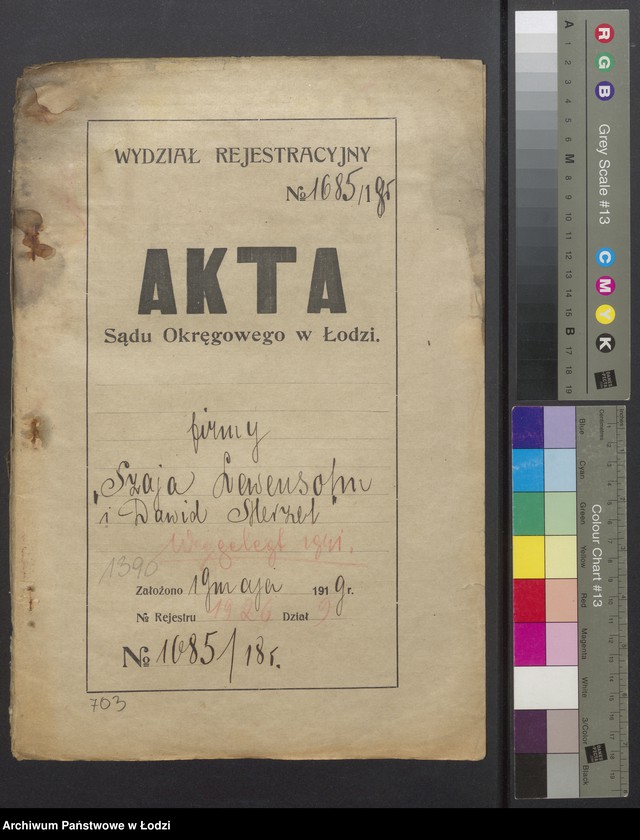 Obraz 2 z jednostki "Szaja Lewensohn, Dawid Merzel- skład skóry"