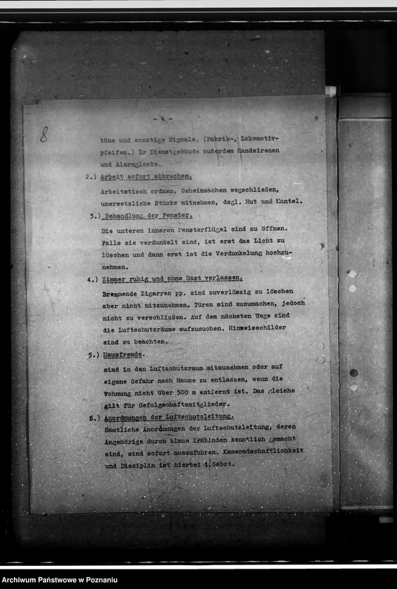 Obraz 12 z jednostki "Dienstübersichten- Beamten von Dienst"