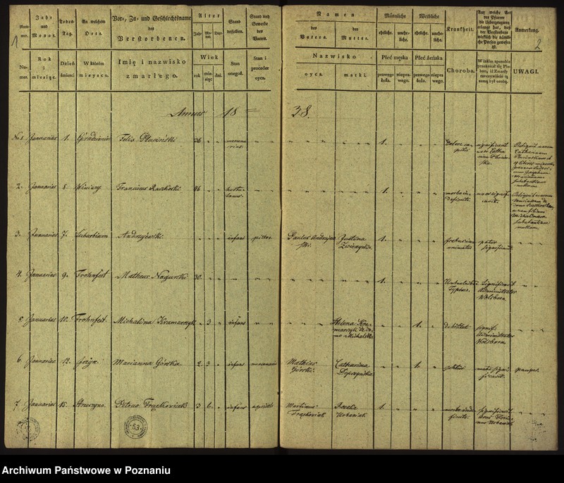 Obraz 4 z jednostki "Księga zgonów"