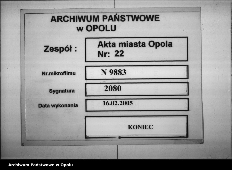 Obraz 19 z jednostki "Acta des Magistrats zu Oppeln betreffend den Schankwirthschaftsbetrieb im Hause No 8 Wilhelmstal durch Bosannek Vol: I"