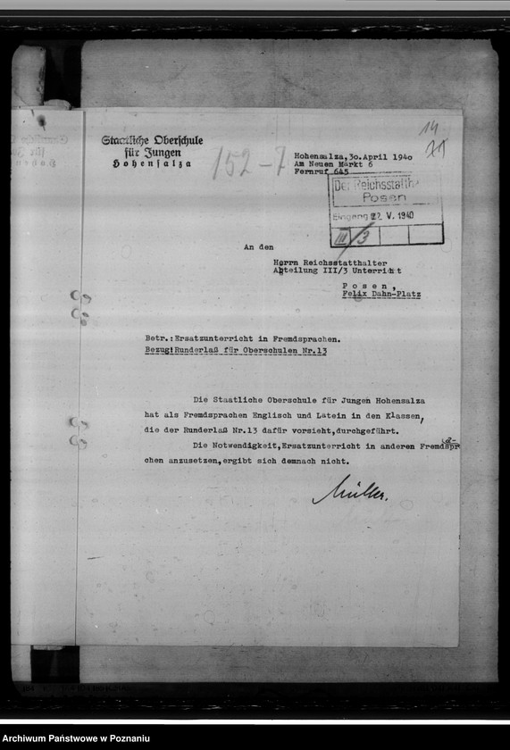 Obraz 18 z jednostki "Oberschule Hohensalza (Inowrocław)"