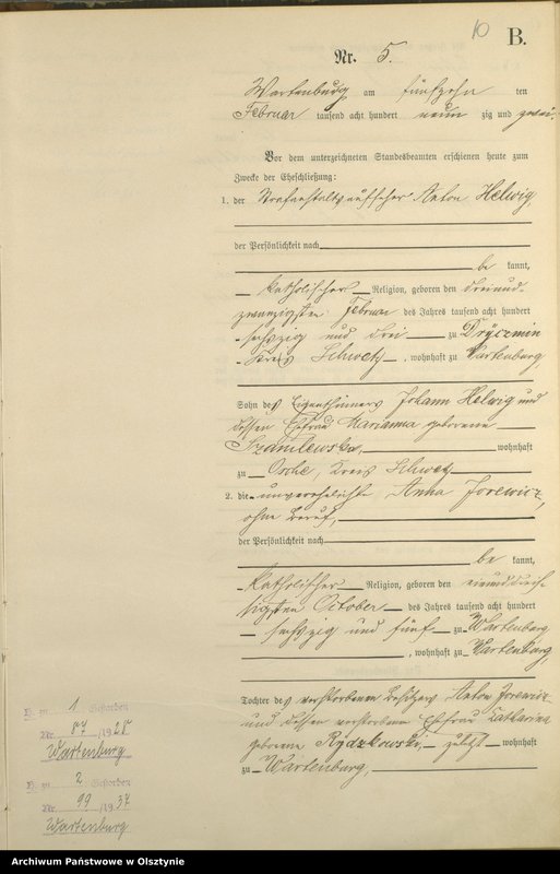 image.from.unit.number "Heiraths-Haupt-Register Nr 1 - 31"