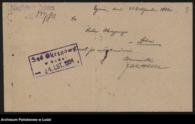 Obraz 10 z jednostki "Henoch Goldstein – sprzedaż drzewa. Zgierz"