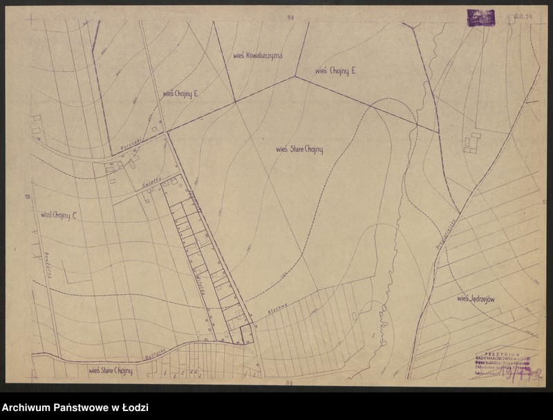 Obraz 2 z jednostki "Plan m. Łodzi 1:2000, odbitki. Sekcja SO 74"