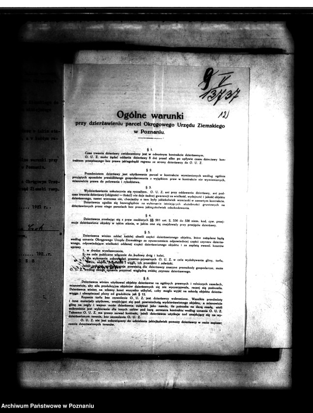 Obraz 16 z jednostki "Parcelacja majątku Witobel powiatu poznańskiego działka nr 12/26. Marianna Czok"