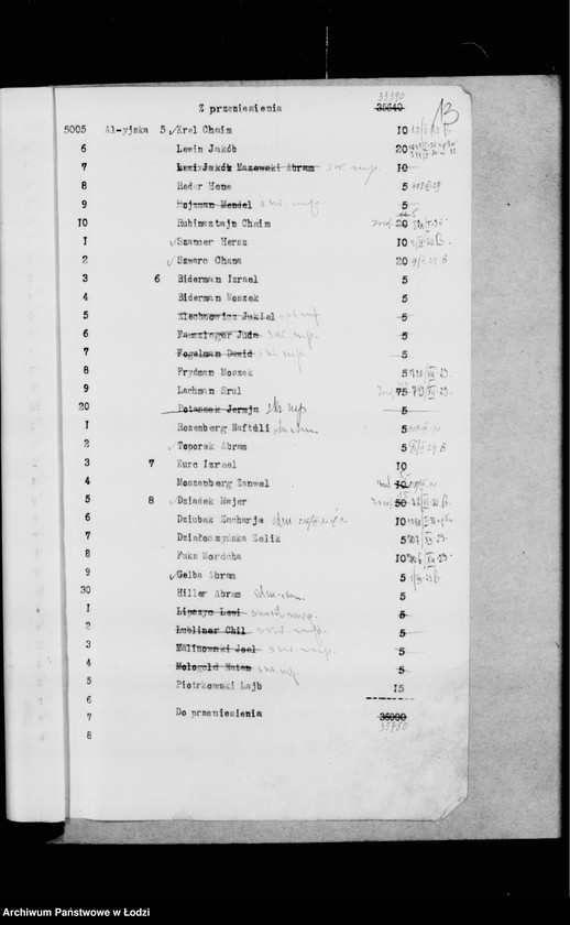 Obraz 17 z jednostki "Rejestr poborczy"