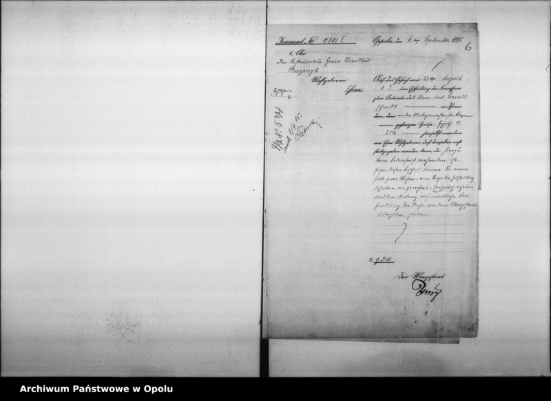 Obraz 9 z jednostki "Acta des Magistrats zu Oppeln betreffend die Gastwirtschaft an der Malapaner-Chaussee von Klusche Vol. I"