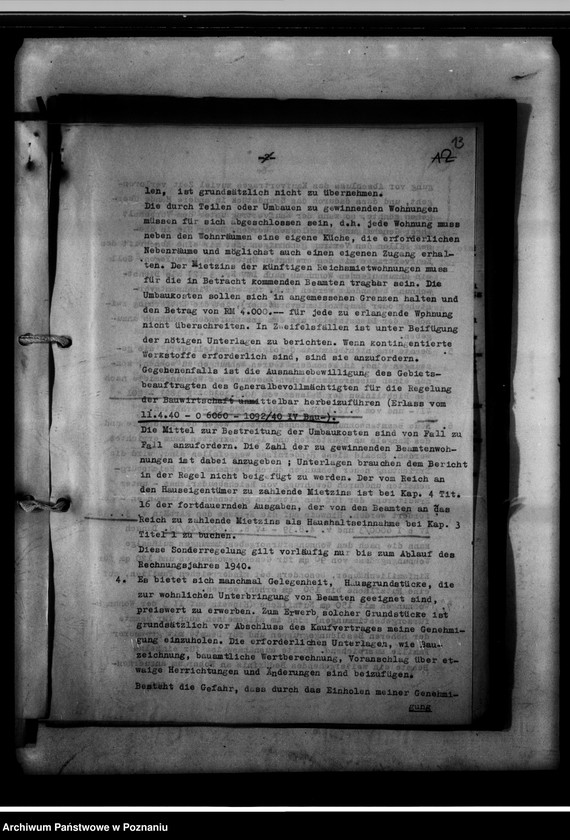 Obraz 17 z jednostki "Bestimmungen über die Beschaffung von Wohnungen für Behördenbedienstete."