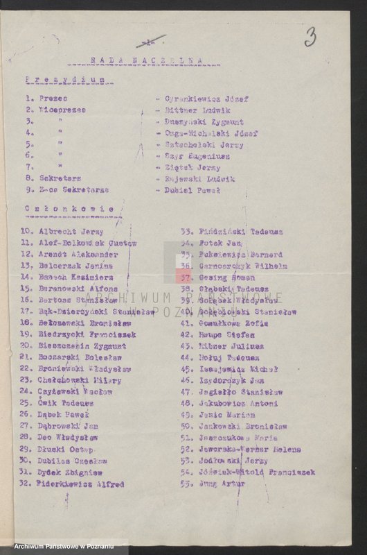 Obraz 10 z jednostki "Wykazy władz naczelnych Związku Bojowników o Wolność i Demokrację."