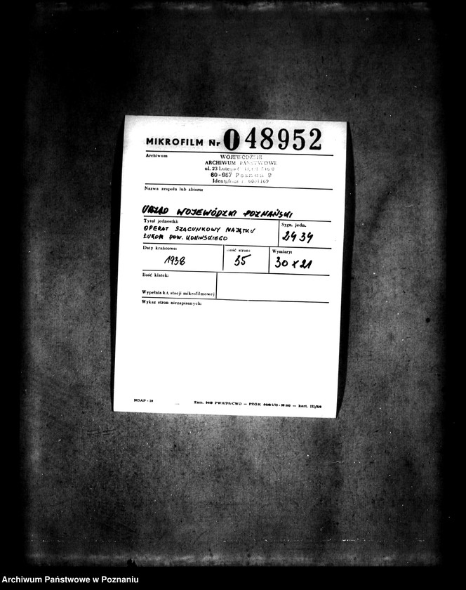 Obraz 2 z jednostki "Operat szacunkowy majątku Łukom powiatu konińskiego"