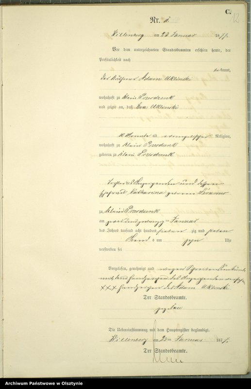 image.from.unit.number "Sterbe-Neben-Register Nr 1 - 156"