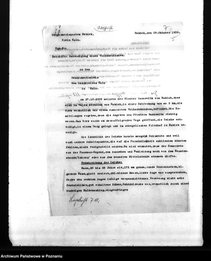 Obraz 11 z jednostki "Amtliche Meldungen Kreis Warthbrüchen (Koło)"