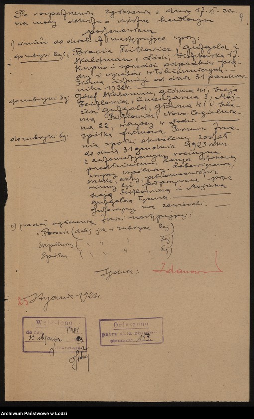 Obraz 11 z jednostki "Bracia Feitlowicz, Gutgold i Waldman- artykuły spożywcze"