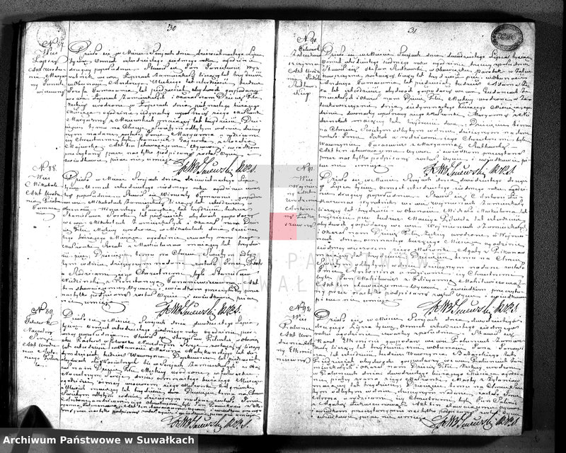 image.from.unit.number "Księga duplikat z roku 1847 zawierająca akta urodzonych, zaślubionych i umarłych parafii katolickiej Sereje Przeznaczona do Archiwum Sądu pokoju powiatu seyneńskiego"