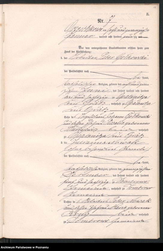 Obraz 17 z jednostki "Księga małżeństw"