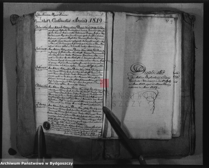 image.from.unit.number "Duplicate der Kirchenbücher von Chlewisk"